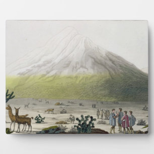 Mount Chimborazo, Ecuador, from 'Le Costume Ancien Plaque