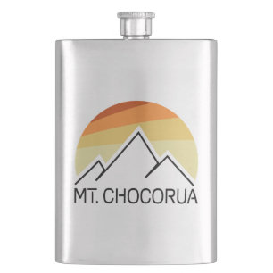 Mount Chocorua New Hampshire Retro Hip Flask