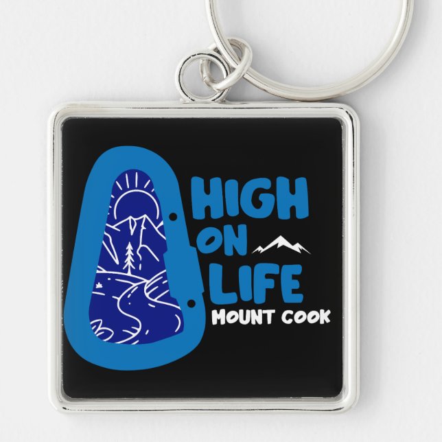 Mount Cook Alpinism New Zealand Key Ring (Front)