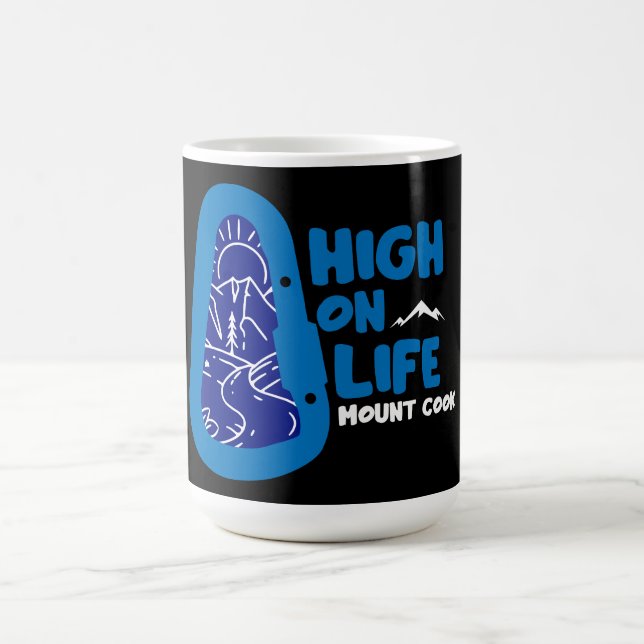 Mount Cook Alpinism New Zealand Magic Mug (Center)