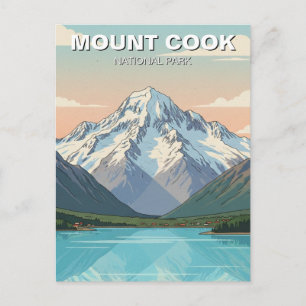 Mount Cook National Park New Zealand Postcard