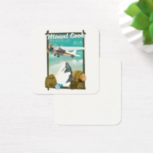 Mount Cook New Zealand travel poster