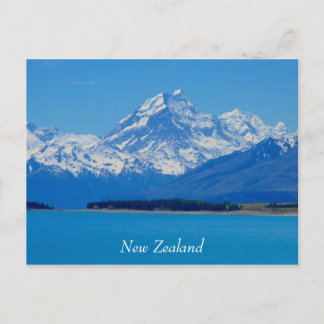 mount cook nz postcard