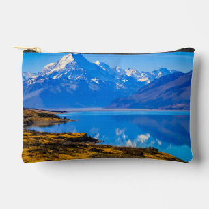 Mount Cook Overlooking Lake Pukaki, NZ Accessory Pouch