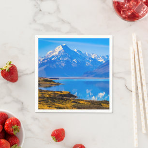 Mount Cook Overlooking Lake Pukaki, NZ Napkin