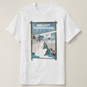 Mount Damavand Iran travel poster. T-Shirt