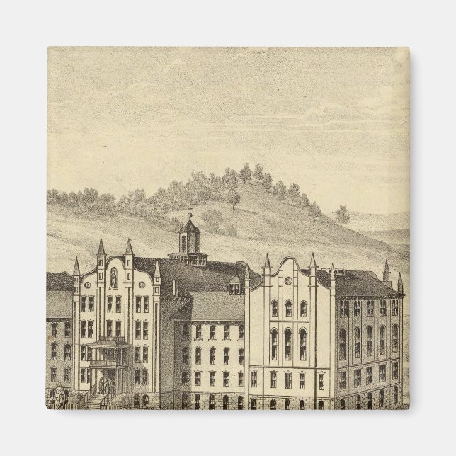 Mount de Chantal, near Wheeling, West Virginia Magnet (Front)