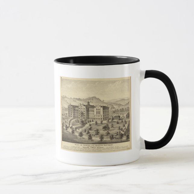 Mount de Chantal, near Wheeling, West Virginia Mug (Right)