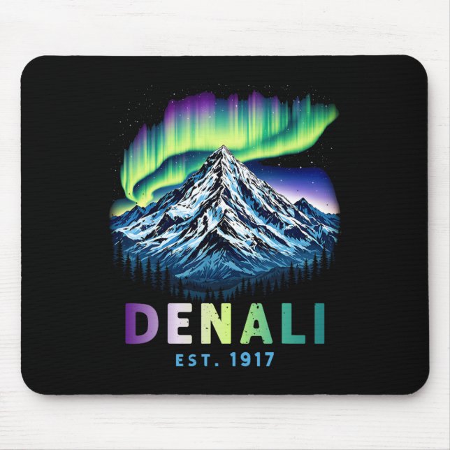Mount Denali Alaska Mountain Denali National Park  Mouse Pad (Front)