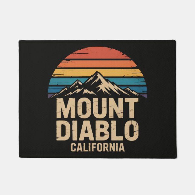 Mount Diablo California Doormat (Front)
