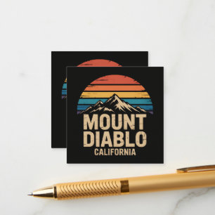 Mount Diablo California Enclosure Card