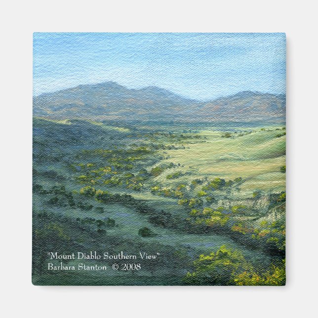 "Mount Diablo Southern View" Magnet (Front)