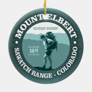Mount Elbert Ceramic Tree Decoration