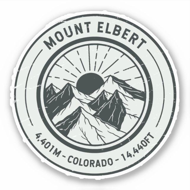Mount Elbert Colorado Hiking Skiing Travel (Front)