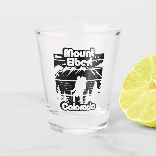 Mount Elbert Colorado Shot Glass (Front)