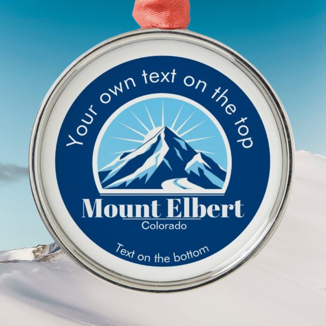 Mount Elbert Colorado ski medal ornament (Creator Uploaded)