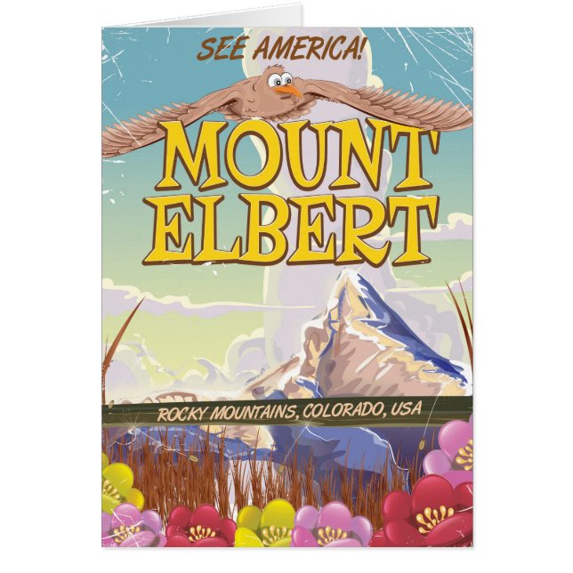 Mount Elbert, Colorado USA travel poster (Front)