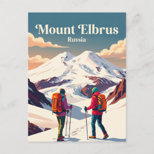 Mount Elbrus Russia Postcard