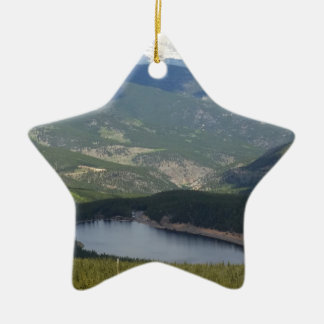 Mount Evans, Colorado Ceramic Tree Decoration