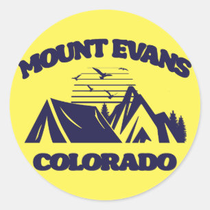 Mount Evans,Colorado Classic Round Sticker