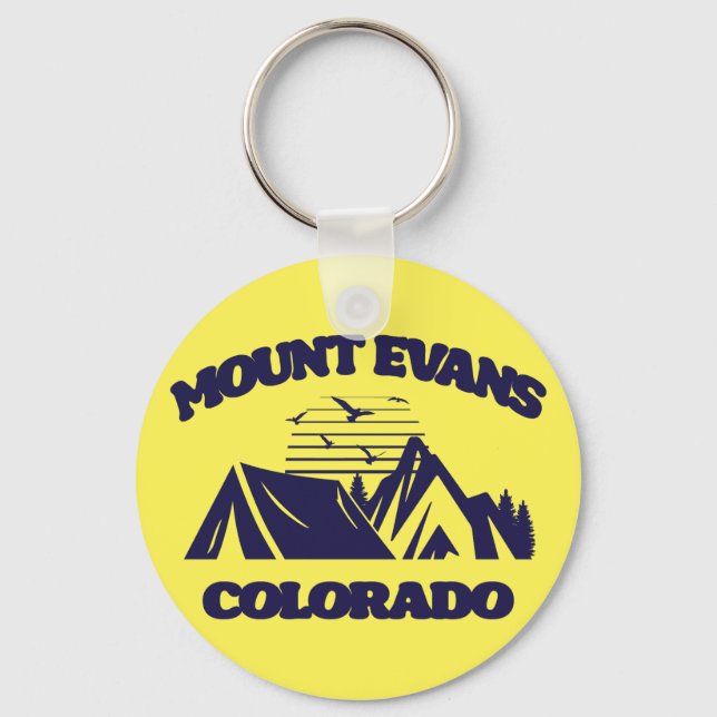 Mount Evans,Colorado Key Ring (Front)