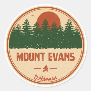 Mount Evans Wilderness Classic Round Sticker