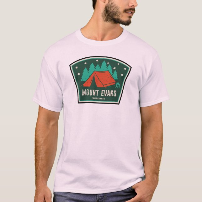 Mount Evans Wilderness Colorado Camping T-Shirt (Front)