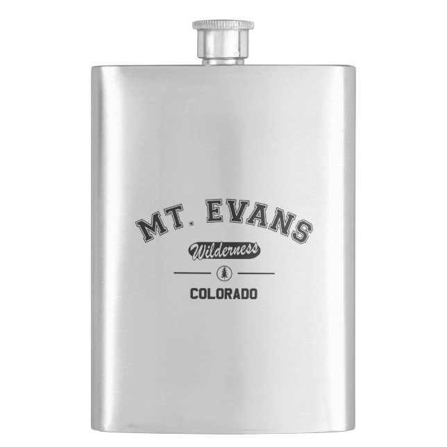 Mount Evans Wilderness Hip Flask (Front)