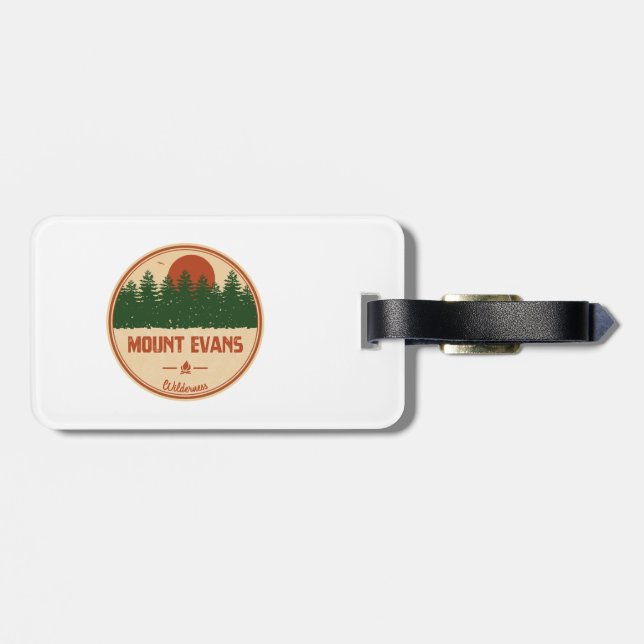Mount Evans Wilderness Luggage Tag (Back Horizontal)