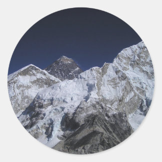 Mount Everest 5 Classic Round Sticker