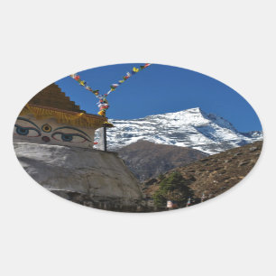 Mount Everest 8 Oval Sticker