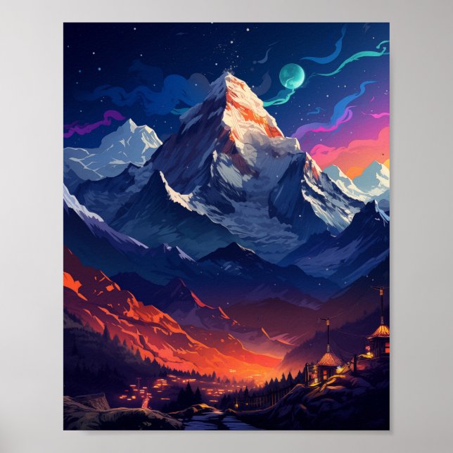 Mount Everest Himalaya Poster (Front)