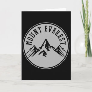 Mount Everest Mountain Hiking Hiker Climbing Climb Card