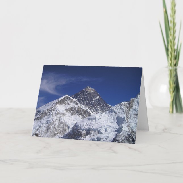 Mount Everest Photo Card (Front)