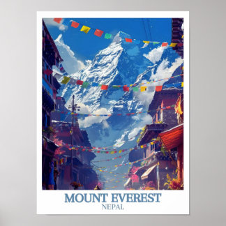 Mount Everest Print - Everest Base Camp Poster 