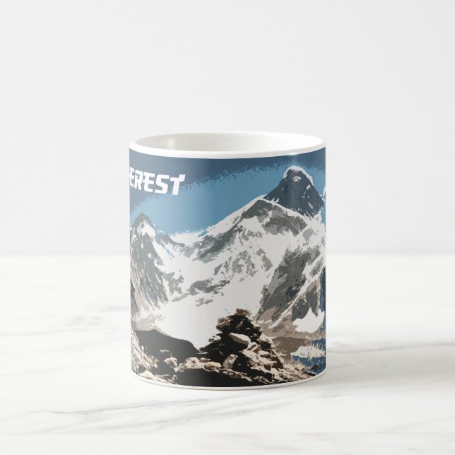 Mount Everest View, Souvenir, Nepal Coffee Mug (Center)