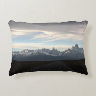 Mount Fitz Roy And Andes Range Decorative Cushion