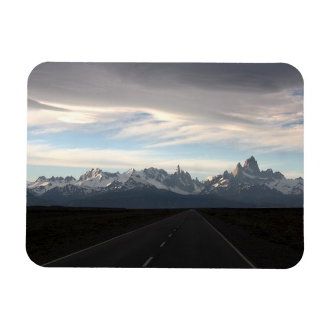Mount Fitz Roy And Andes Range Magnet (Horizontal)