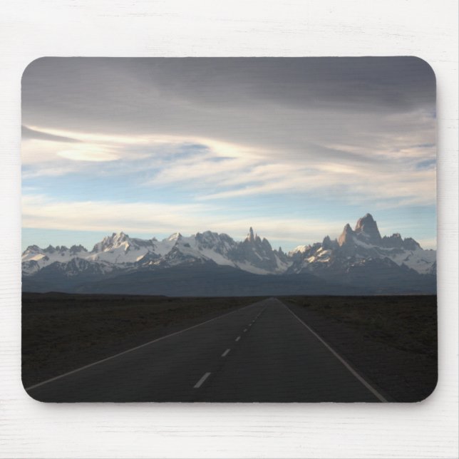 Mount Fitz Roy And Andes Range Mouse Pad (Front)