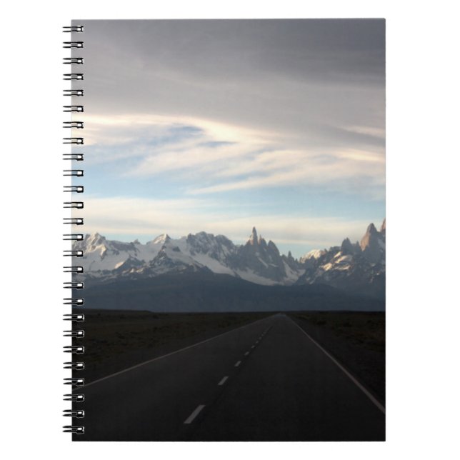 Mount Fitz Roy And Andes Range Spiral Notebook (Front)