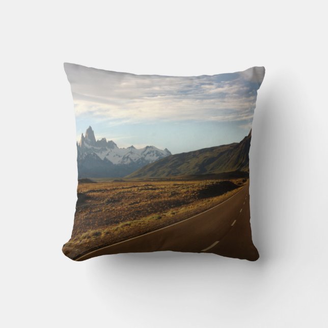 Mount Fitz Roy And Mount Cerro Torre Cushion (Front)