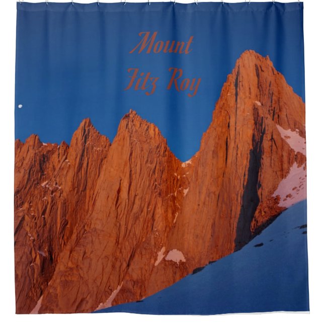 Mount Fitz Roy Shower Curtain (Front)