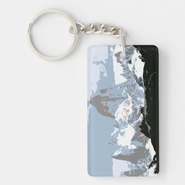 Mount Fitzroy Mountain, Patagonia, Argentina Key Ring (Front)
