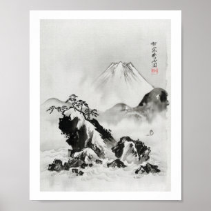 Mount Fuji (1887) vintage Japanese illustration Poster
