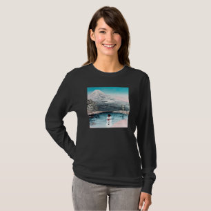 Mount Fuji and a Snowman  T-Shirt
