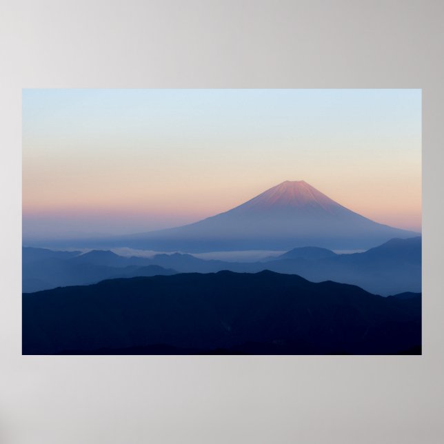 Mount Fuji At Sunrise Honshū Japan Poster (Front)