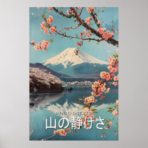 Mount Fuji Cherry Blossom Art Print Yama no