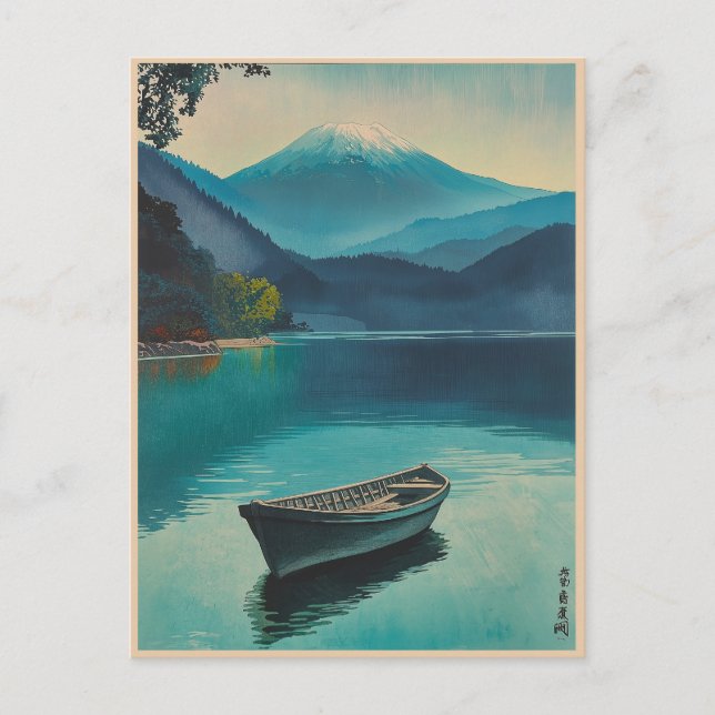 Mount Fuji from Lake Yamanaka  Postcard (Front)