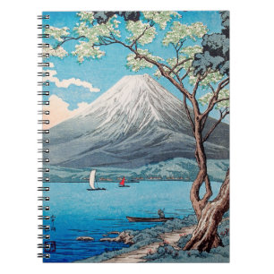 Mount Fuji from Lake Yamanaka, Takahashi, Japanese Notebook
