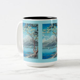 Mount Fuji from Lake Yamanaka Two-Tone Coffee Mug